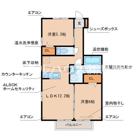 タマリスクの物件間取画像